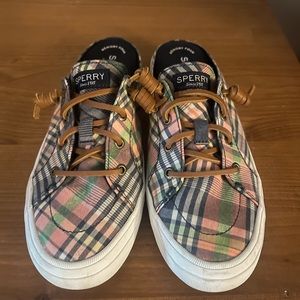 Sperry size 7, tennis shoe mules